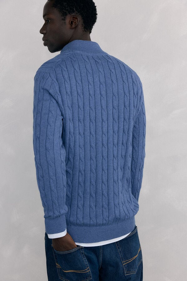Pedro del Hierro Trucker neck jumper Blue
