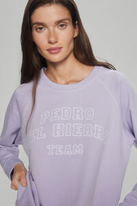Pedro del Hierro Logo sweatshirt Purple