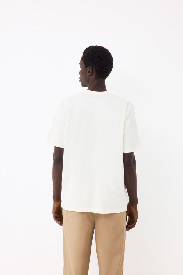 Pedro del Hierro Basic T-shirt Ecru