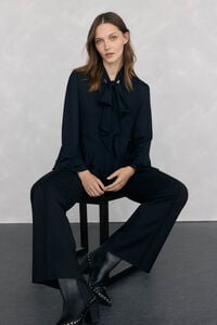 Pedro del Hierro Blusa volantes lazada