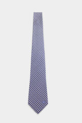 Pedro del Hierro Natural silk tie Blue