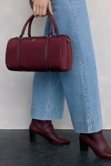 Pedro del Hierro Bowling handbag, bag crossbody bag Burgundy