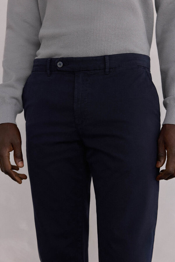 Pedro del Hierro Premium slim fit chinos pants Blue