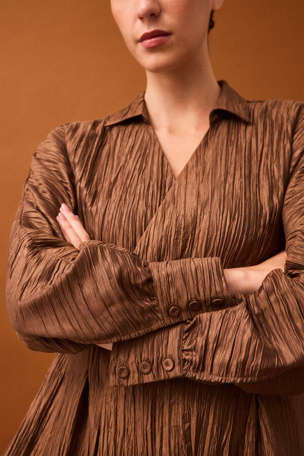 Pedro del Hierro Draped top Brown