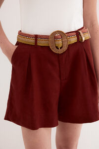 Pedro del Hierro Cintur&oacute;n trenzado multicolor