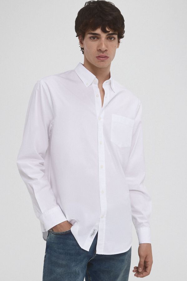 Pedro del Hierro Italian poplin shirt White