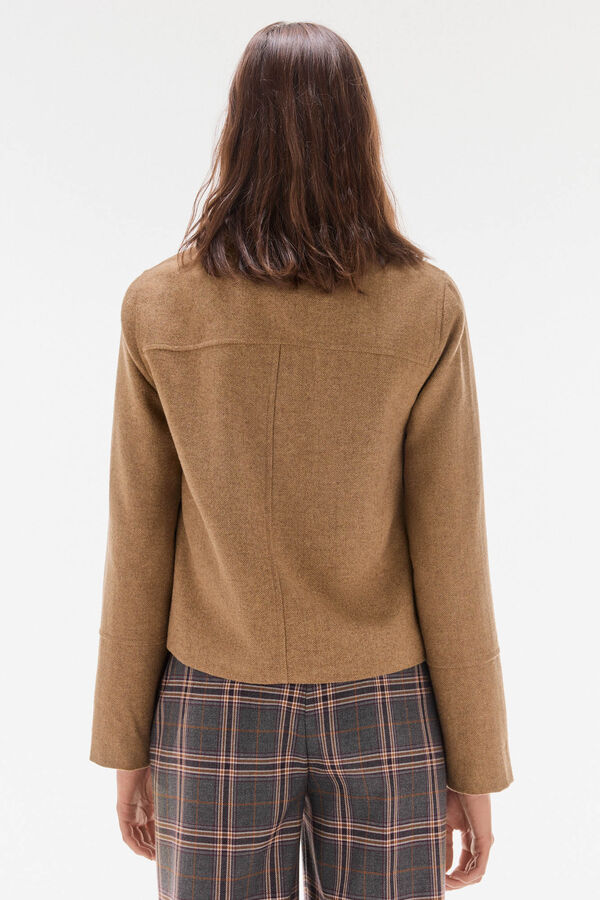 TFP by Tamara Falcó Herringbone jacket Beige