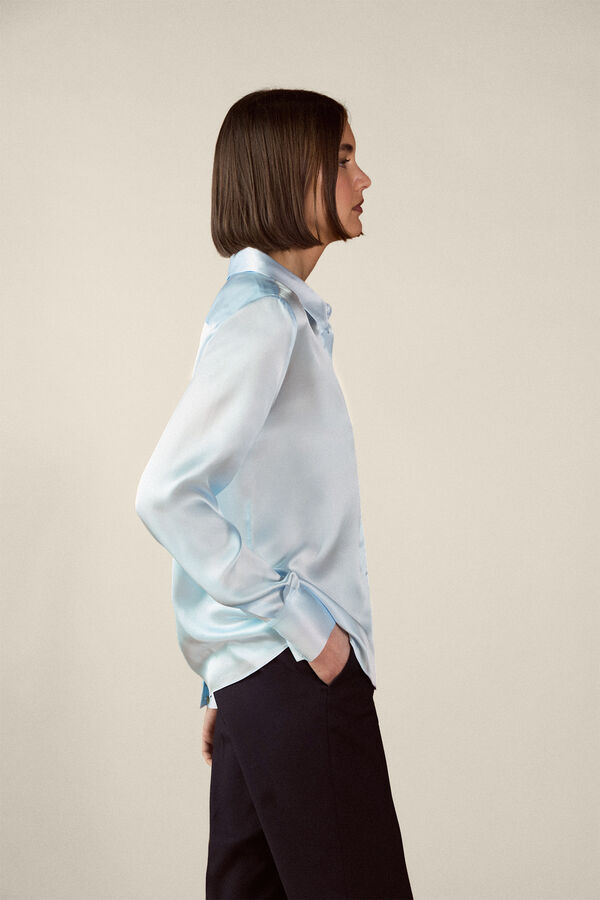 TFP by Tamara Falc&oacute; Silk blouse Blue