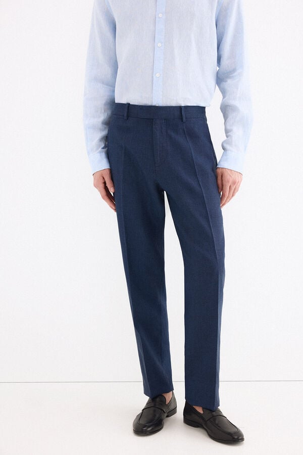 Pedro del Hierro Linen blend matching blazer Blue