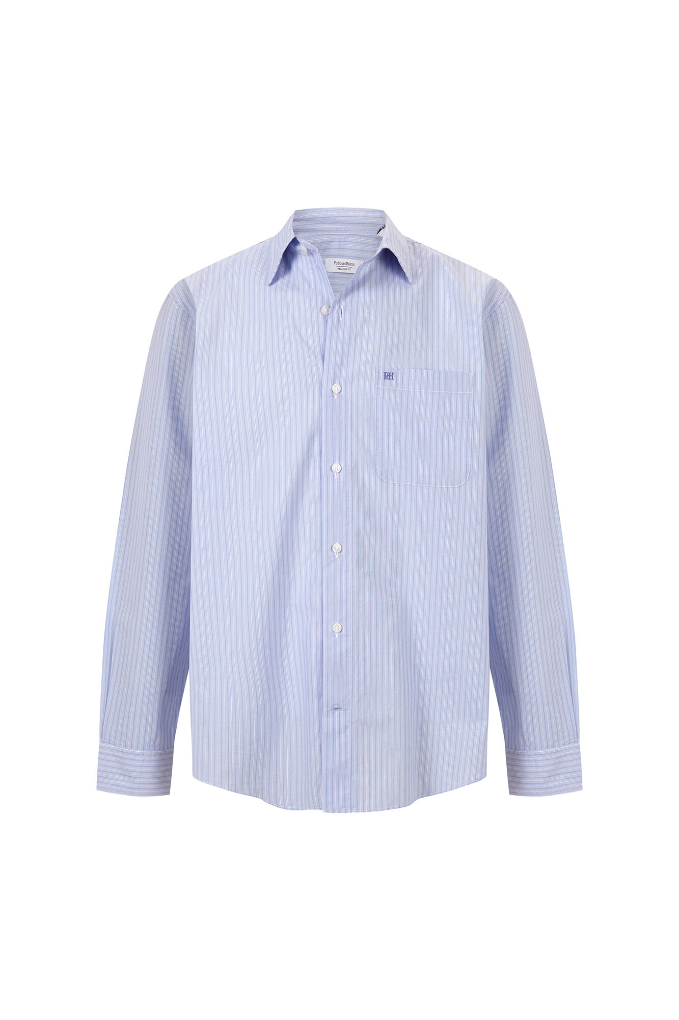 Pedro del Hierro Camisa rayas popel&iacute;n relax fit