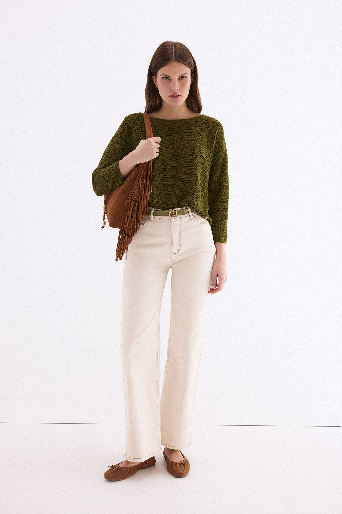 Pedro del Hierro Textured jersey-knit top