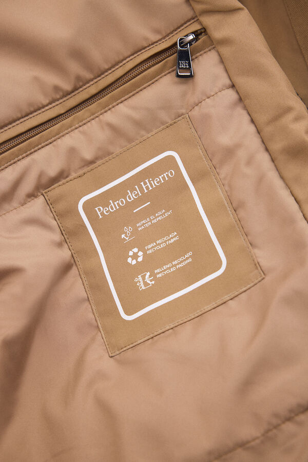 Pedro del Hierro Parka enchimento leve Beige