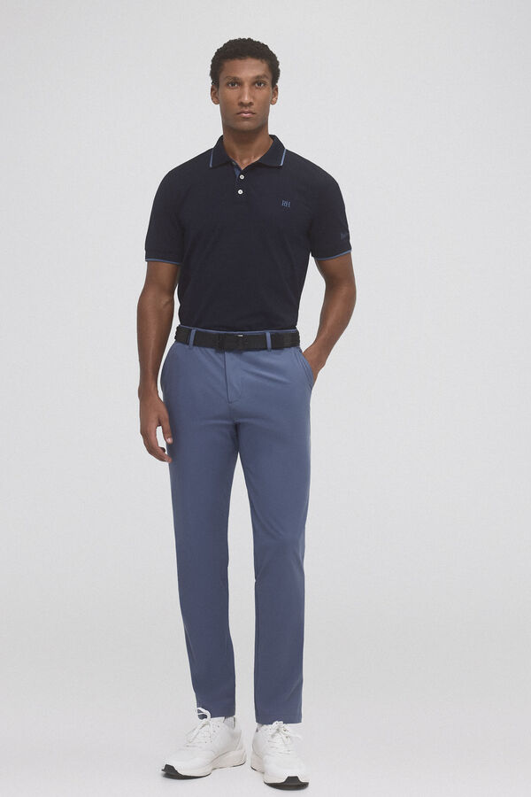 Pedro del Hierro P&oacute;lo de golfe liso Azul