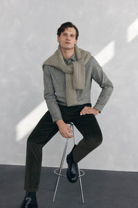 Pedro del Hierro Regular fit thick corduroy chino