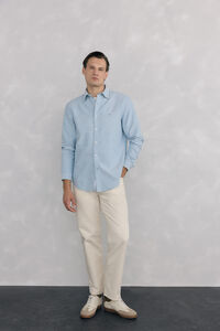 Pedro del Hierro Iconic plain oxford shirt