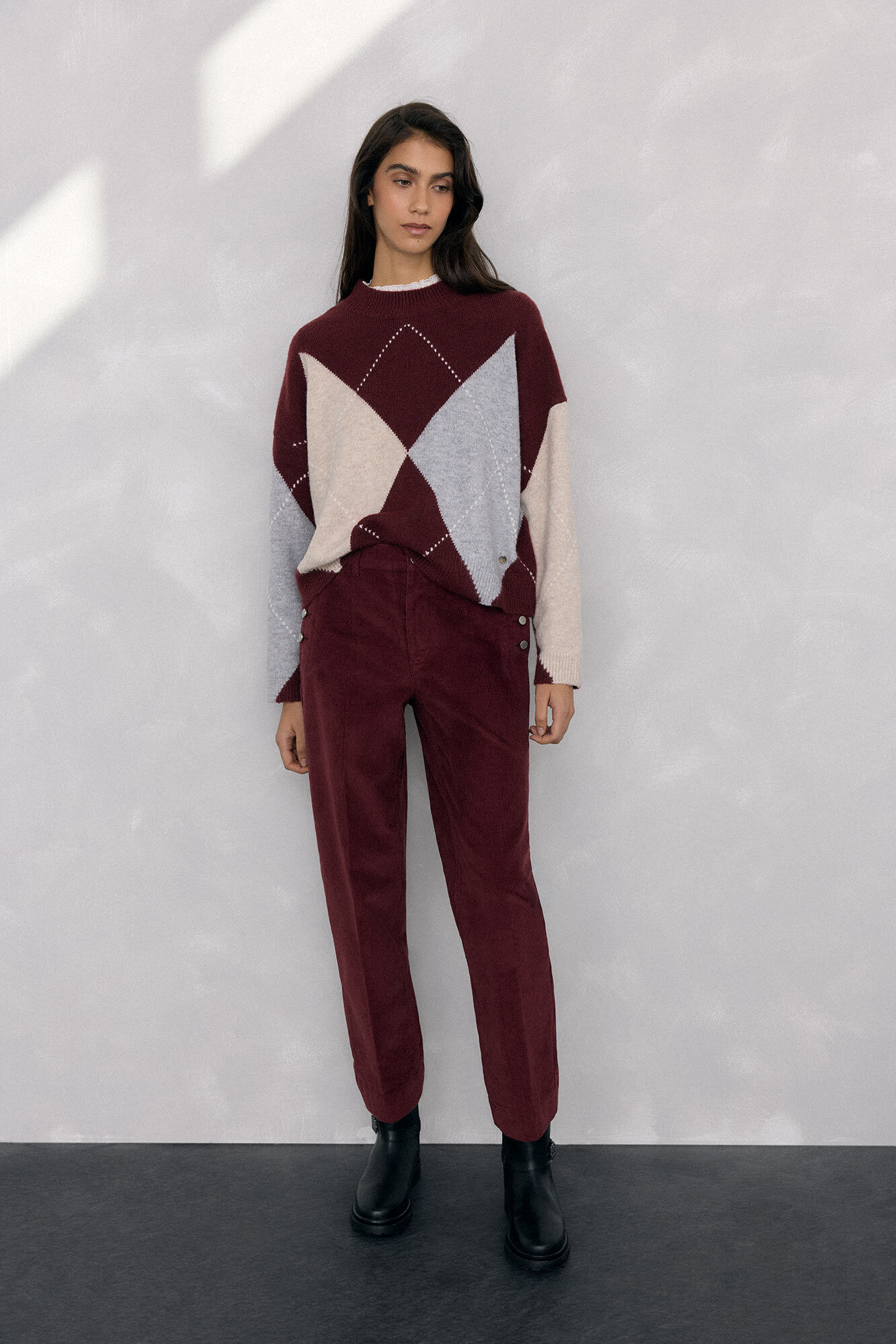 Pedro del Hierro Classic slim corduroy pants