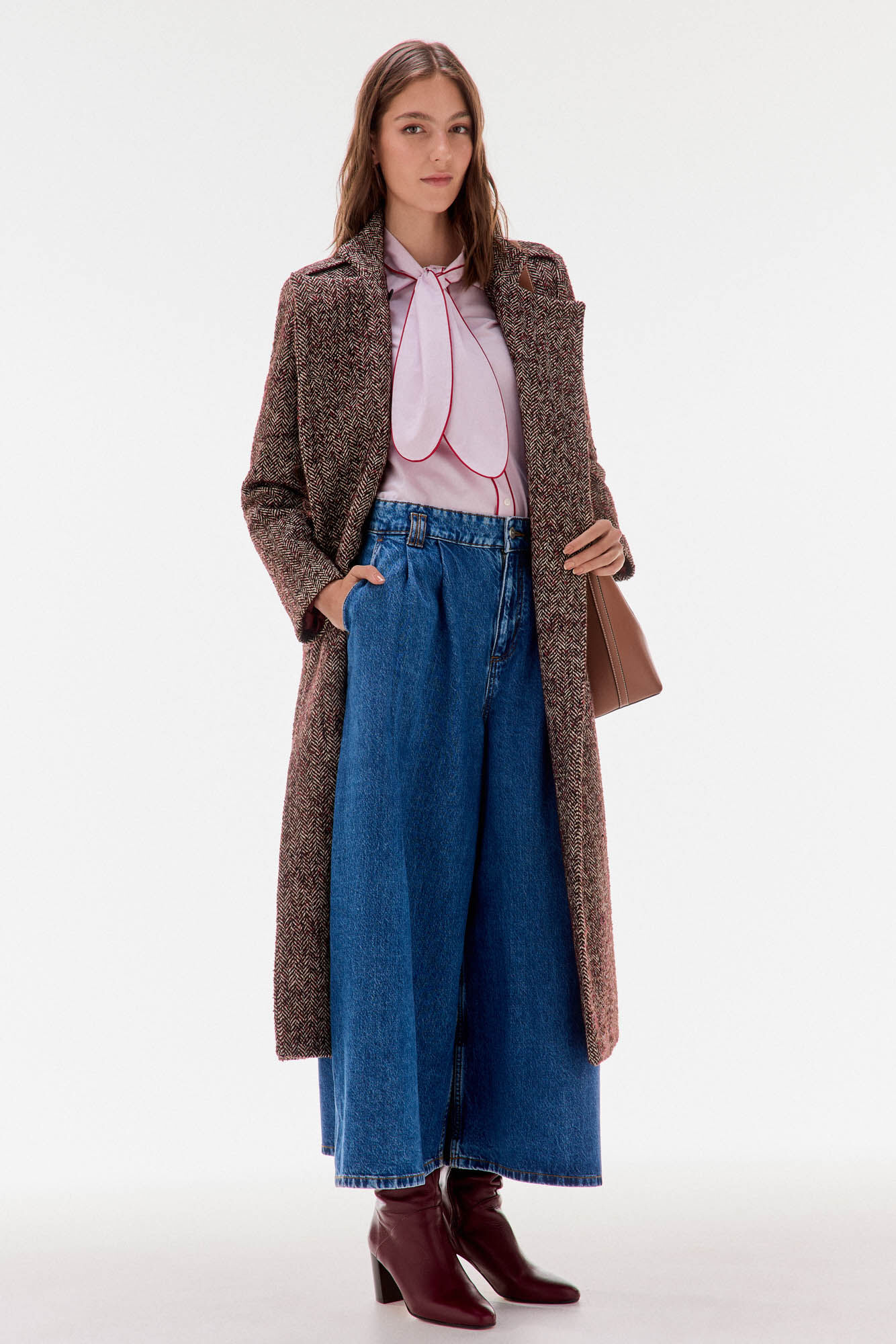 TFP by Tamara Falc&oacute; Camisa riscas com la&ccedil;o