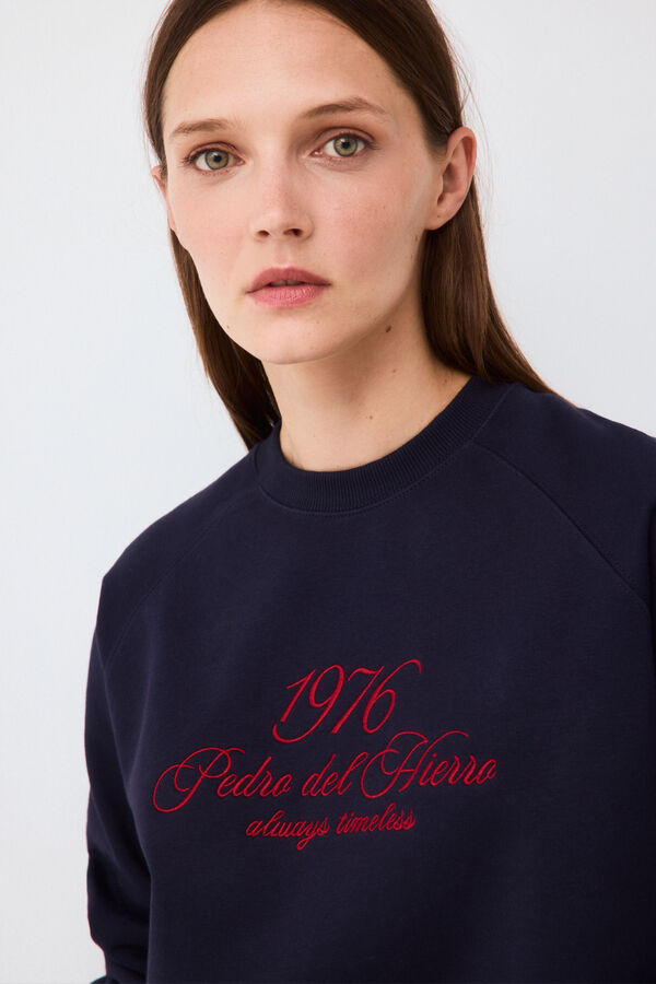 Pedro del Hierro Logo sweatshirt Blue