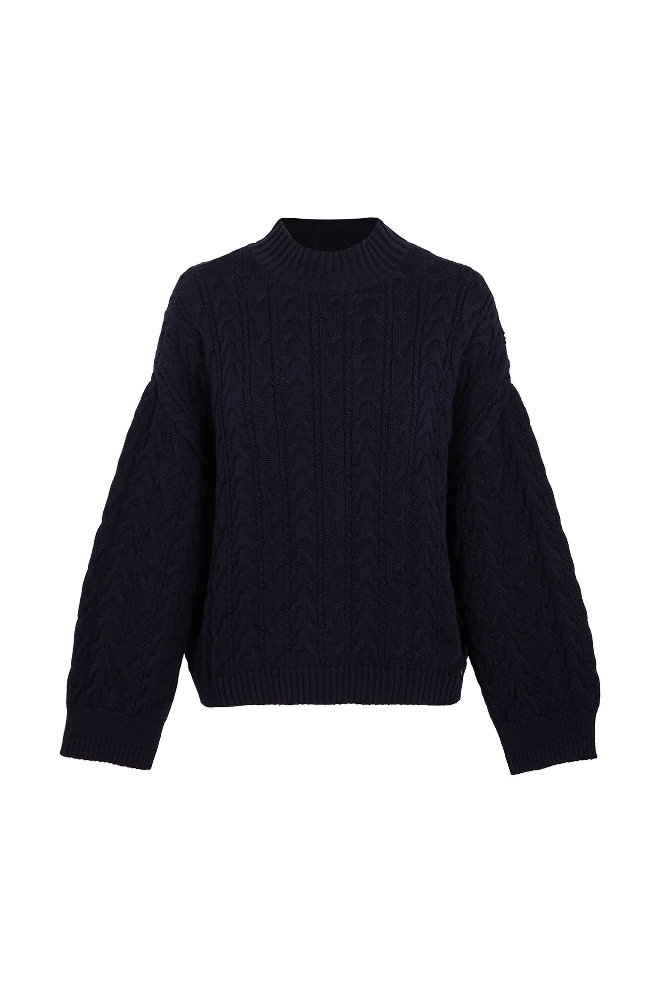 Pedro del Hierro Spanish cotton cross-knit loose jumper