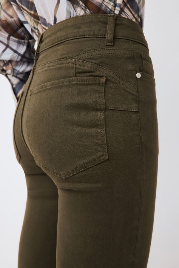 Pedro del Hierro Push up straight basic jeans Green