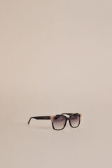Pedro del Hierro Square colour block black/nude acetate glasses Black