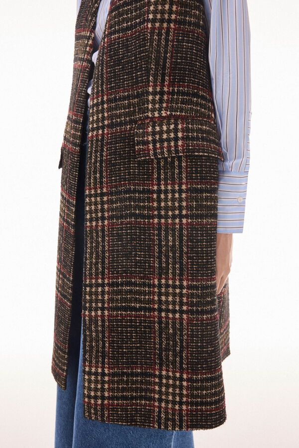 TFP by Tamara Falcó Checkered gilet Brown