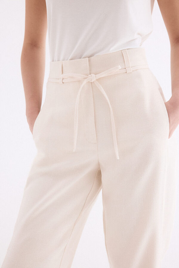 Pedro del Hierro Balloon trousers Ecru