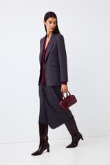 Pedro del Hierro Asymmetric straight skirt Blue