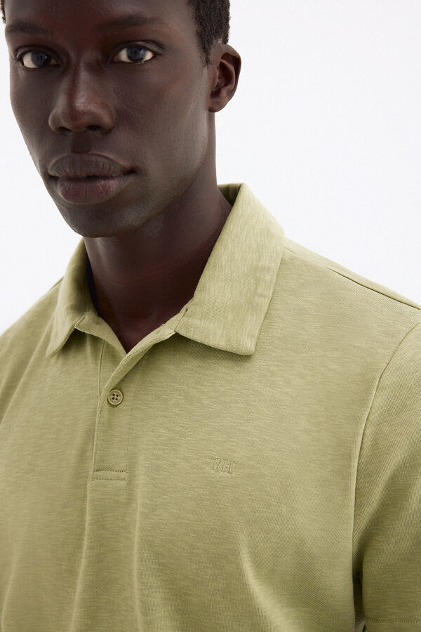 Pedro del Hierro Plain polo shirt Green