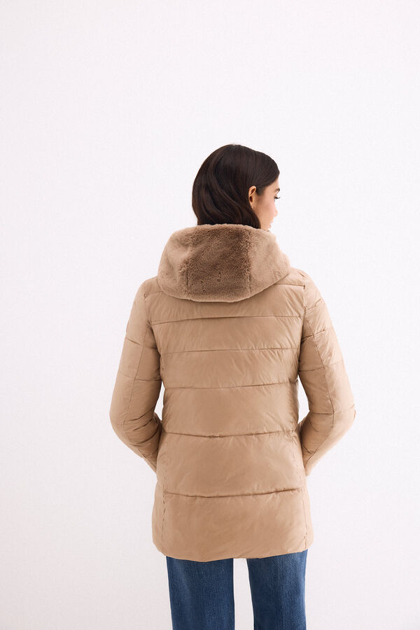 Pedro del Hierro Detachable gilet parka Brown