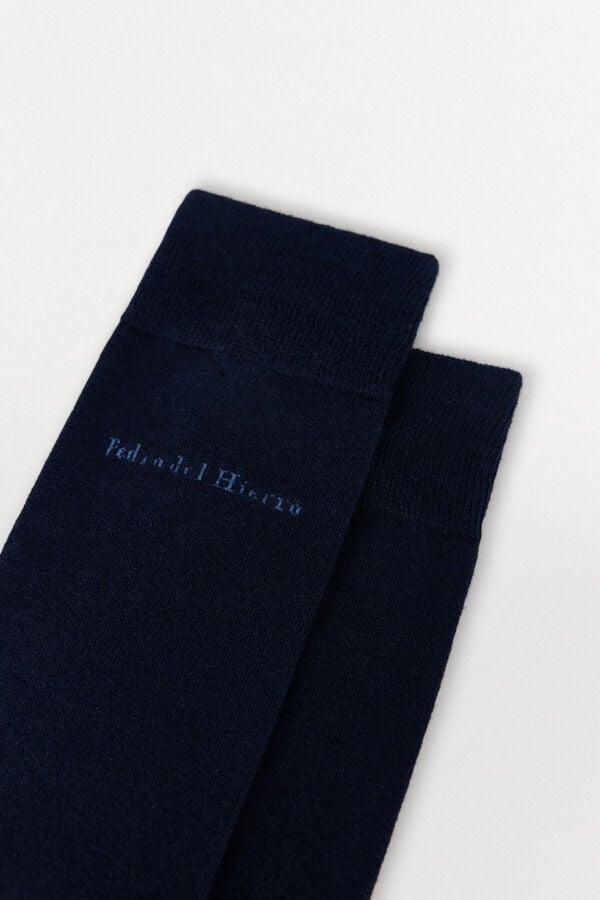Pedro del Hierro Plain sports socks Blue