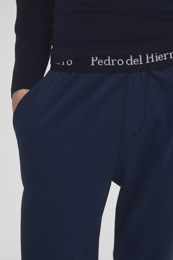 Pedro del Hierro Set de pijama punto Azul