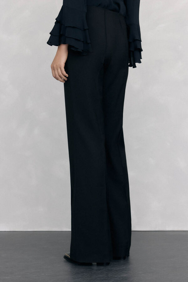Pedro del Hierro Pantalón flare Negro