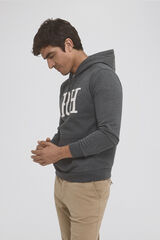 Pedro del Hierro Sweatshirt com capuz Cizento