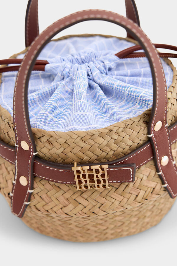 Pedro del Hierro Mala cubo efeito r&aacute;fia Preto