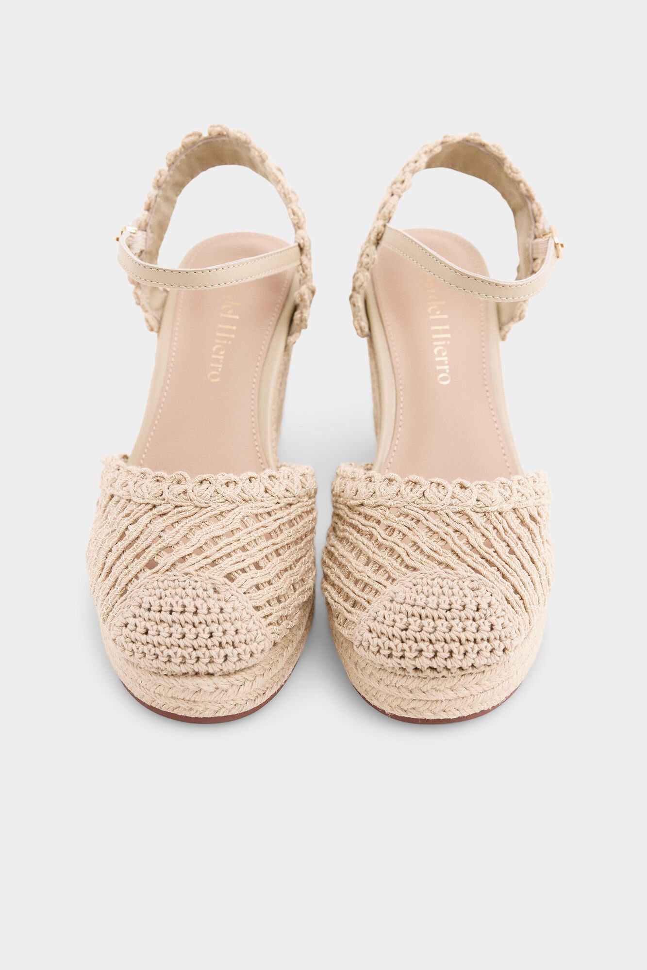 Pedro del Hierro Braided wedge espadrille