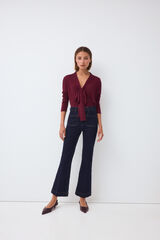Pedro del Hierro Jeans push up flare capri Azul