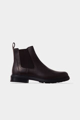 Pedro del Hierro Leather elasticated side ankle boot Brown