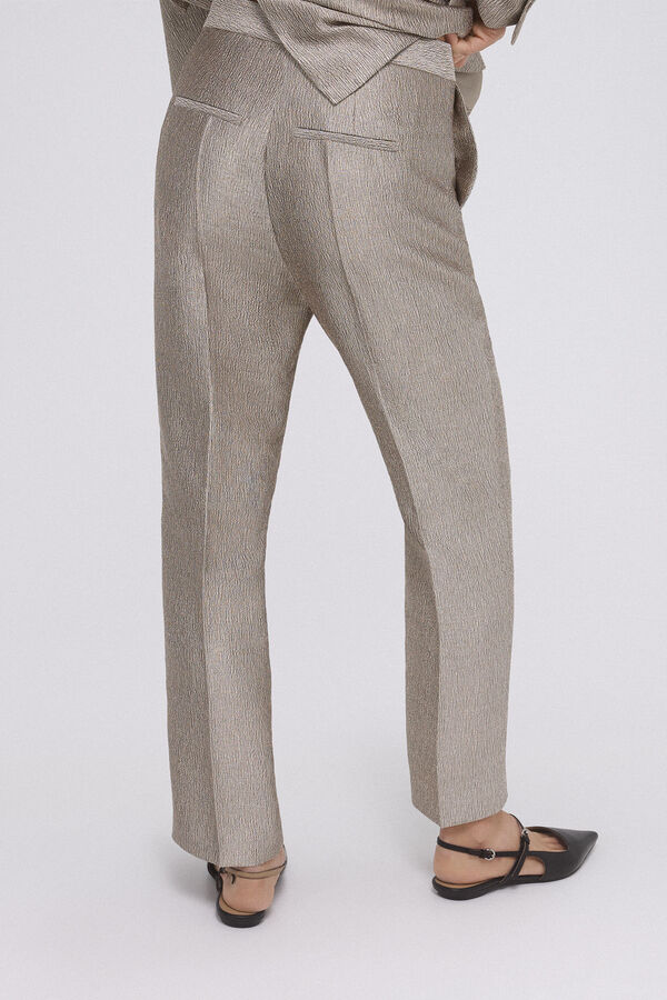 Pedro del Hierro Golden straight trousers Yellow