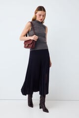 Pedro del Hierro Pleated skirt Blue