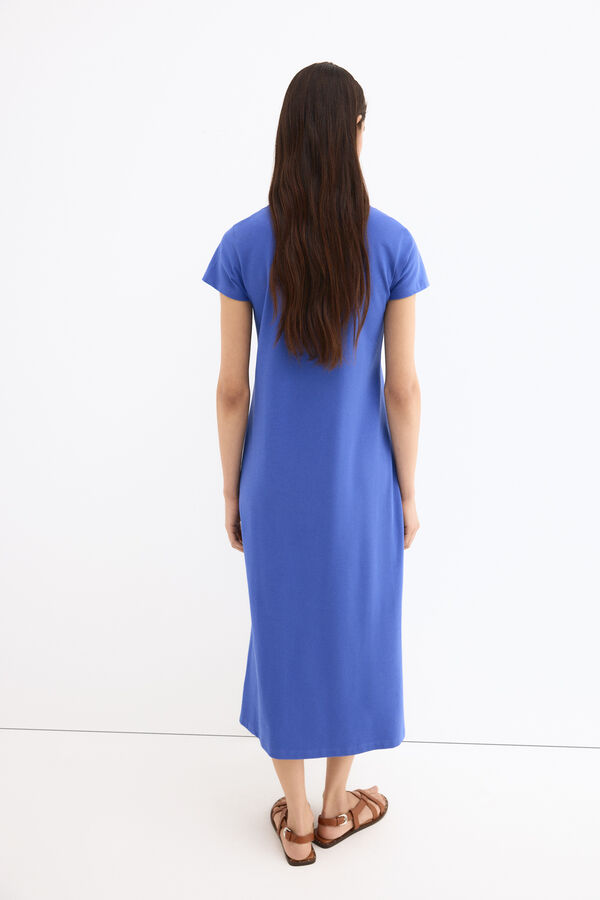 Pedro del Hierro Vestido gola polo Azul