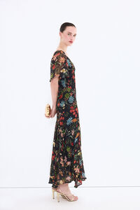 Pedro del Hierro Long printed dress with slits