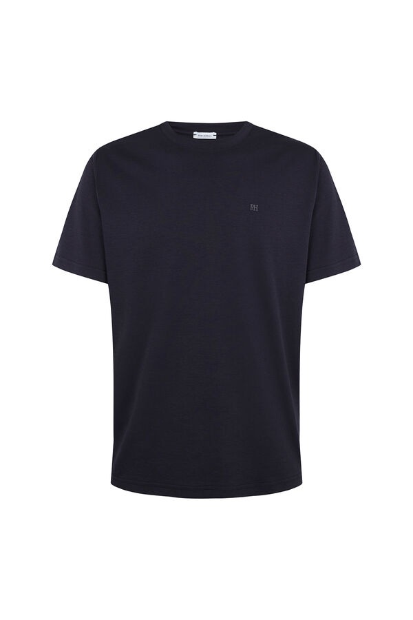 Pedro del Hierro Mercerized T-shirt Blue