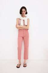 Pedro del Hierro Basic straight capri jeans Coral