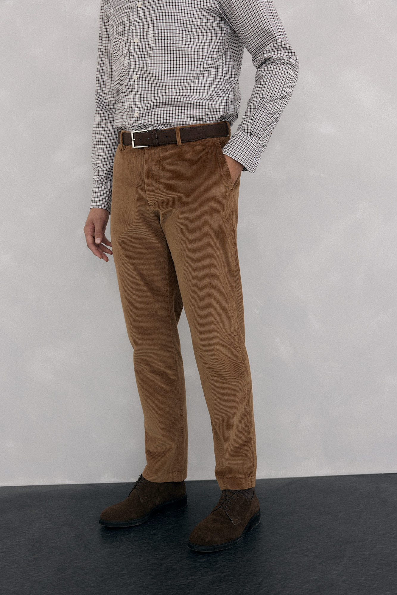 Pedro del Hierro Regular fit thick corduroy chino