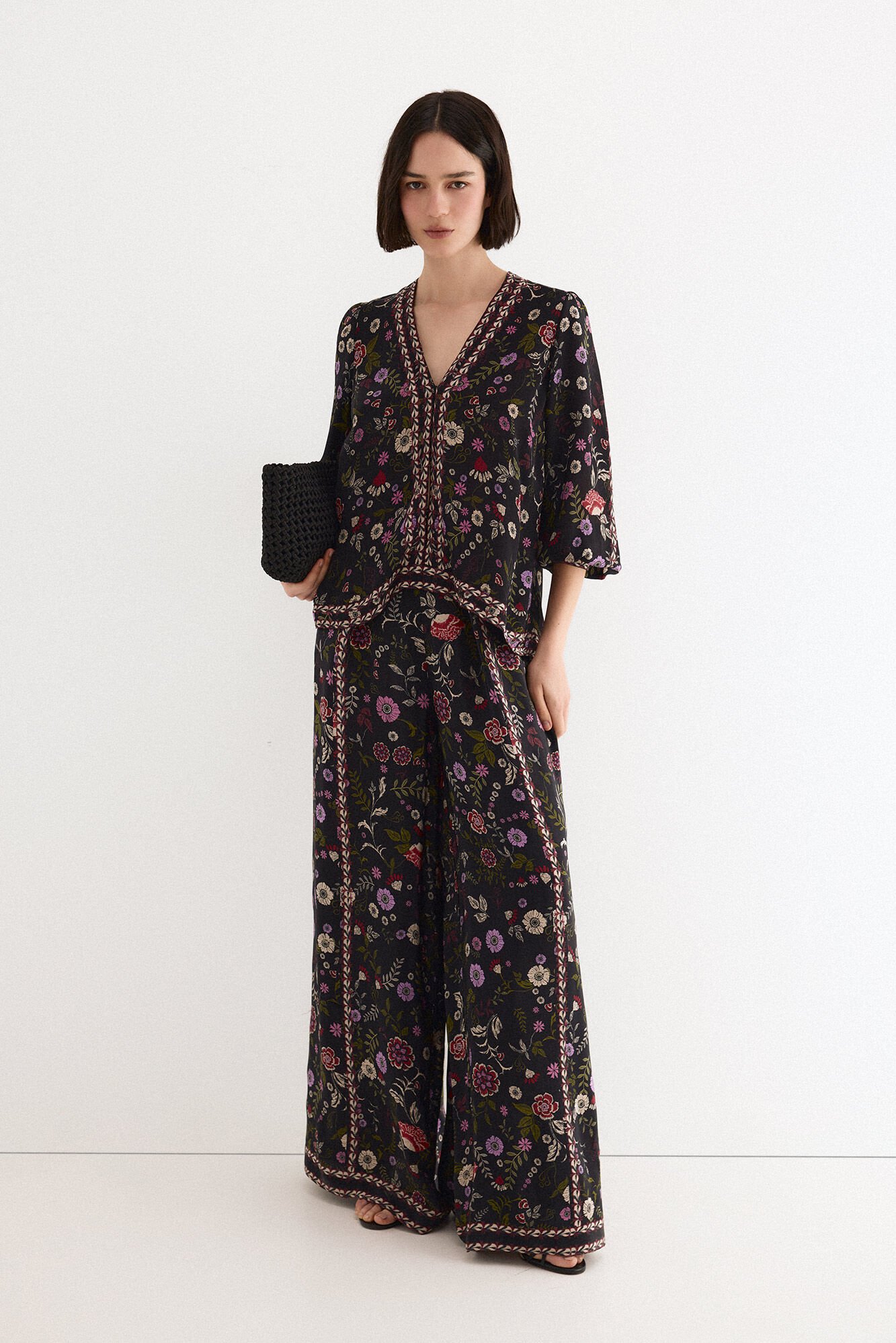 TFP by Tamara Falc&oacute; Printed fluid trousers