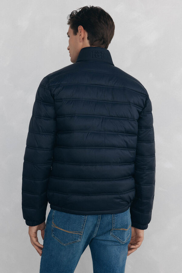 Pedro del Hierro Ultra-light quilted jacket Blue