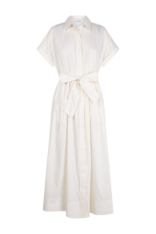 Pedro del Hierro Poplin shirt dress Ecru