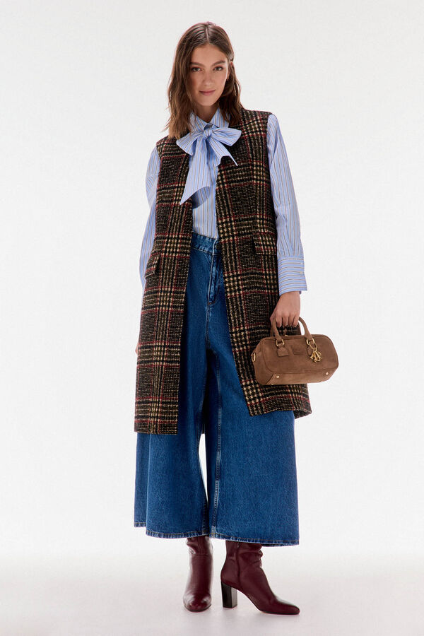 TFP by Tamara Falcó Checkered gilet Brown