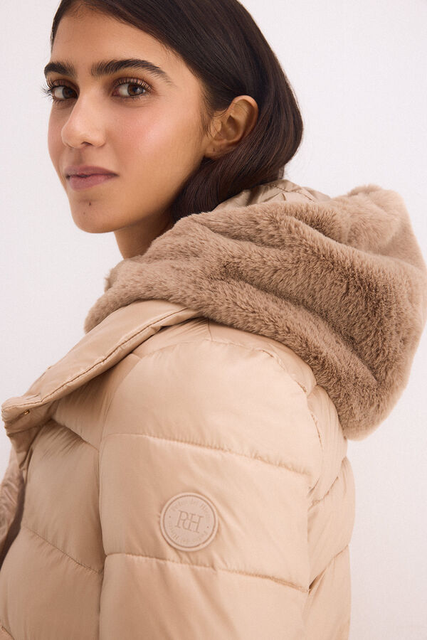 Pedro del Hierro Detachable gilet parka Brown